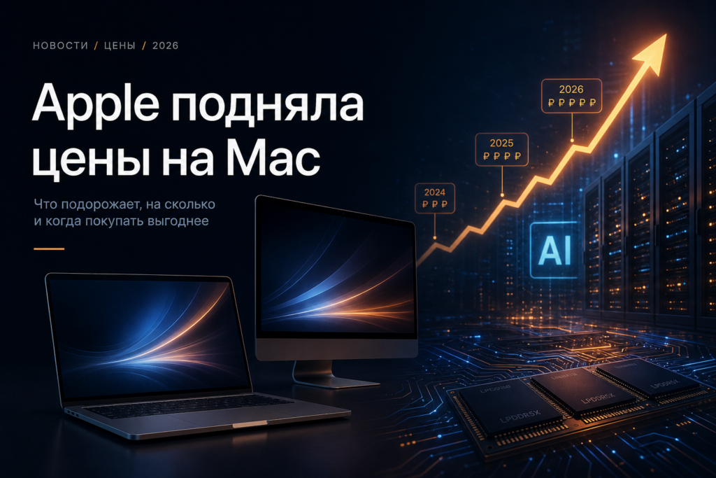 Apple подняла цены на Mac и iPad: что случилось с рынком памяти и почему iPhone пока не тронули