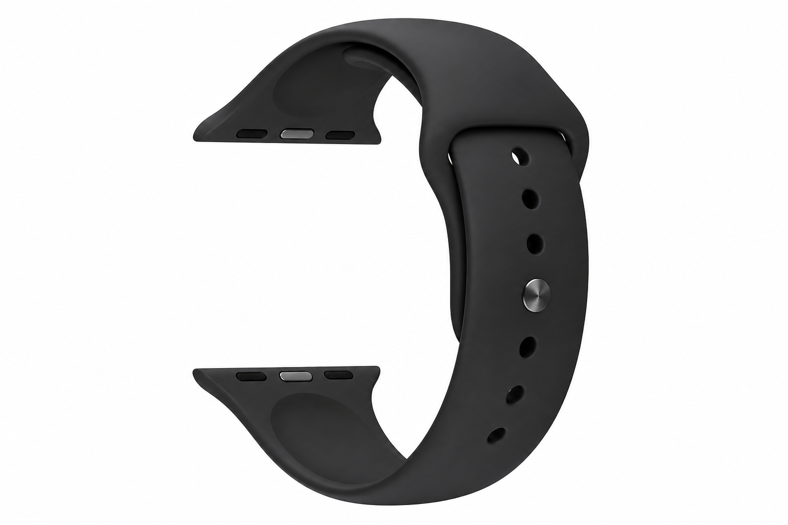 Apple Watch Sport Band — чёрный фторэластомер