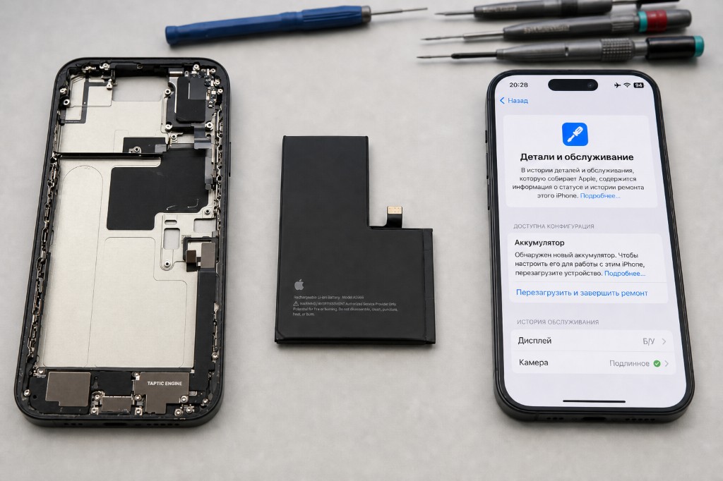 Как привязываются запчасти в iPhone с 12 по 17: от чего зависит «Genuine / Used / Unverified» и когда важен iCloud донора