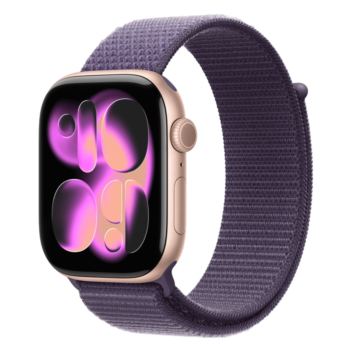 Apple Watch Series 11 42mm Rose Gold Sport Band Sport Loop S/M