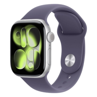 Apple Watch Series 11 42mm Silver Sport Band Purple Fog S/M