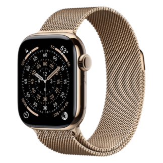 Apple Watch Series 11 42mm Gold Titanium Milanese Loop