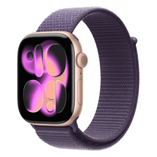 Apple Watch Series 11 46mm Rose Gold Sport Band Sport Loop S/M