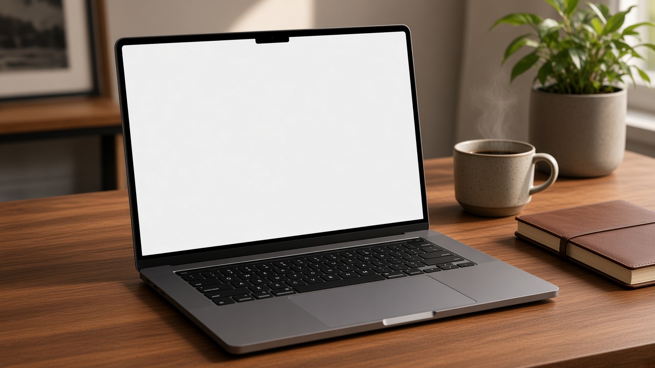 MacBook Pro на столе — восстановление пароля через сайт Apple